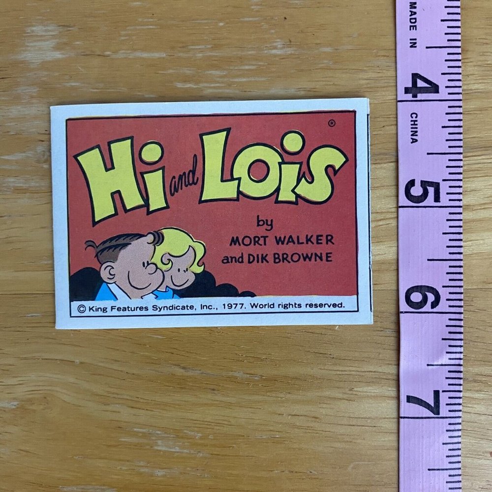 Vintage 1977 Pull Apart Comics Book King Features HI and LOIS